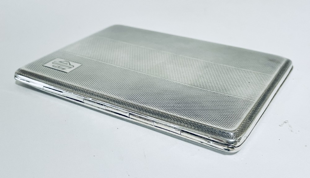 Antique Art Deco Silver Cigarette Case View IV