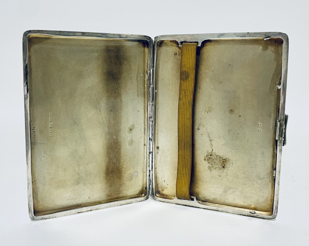 Antique Art Deco Silver Cigarette Case View VIII