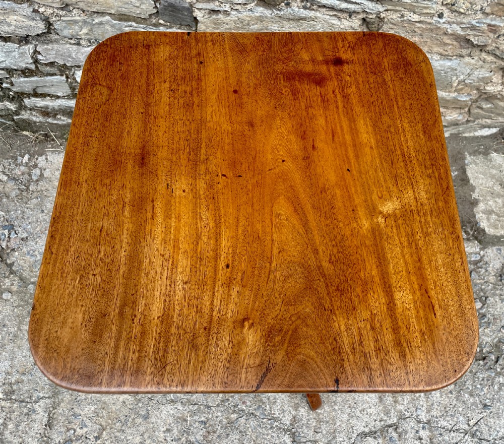 ?Georgian Mahogany Tilt Top Wine Table View V