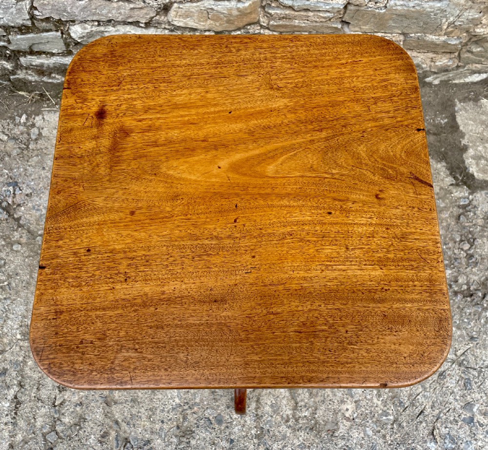 ?Georgian Mahogany Tilt Top Wine Table View XV