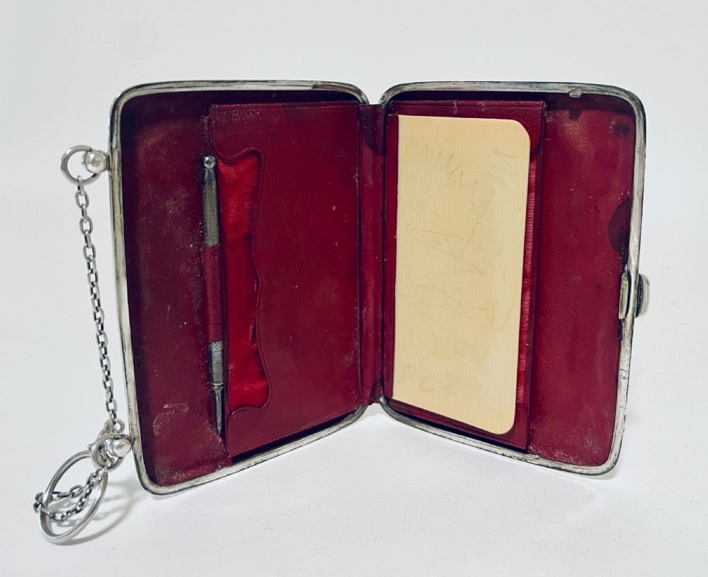 Antique Silver Calling Card Chatelaine View XI