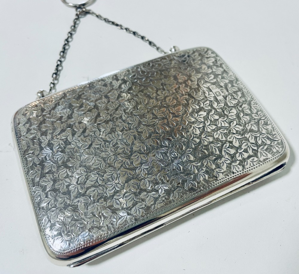 Antique Silver Calling Card Chatelaine View XIII