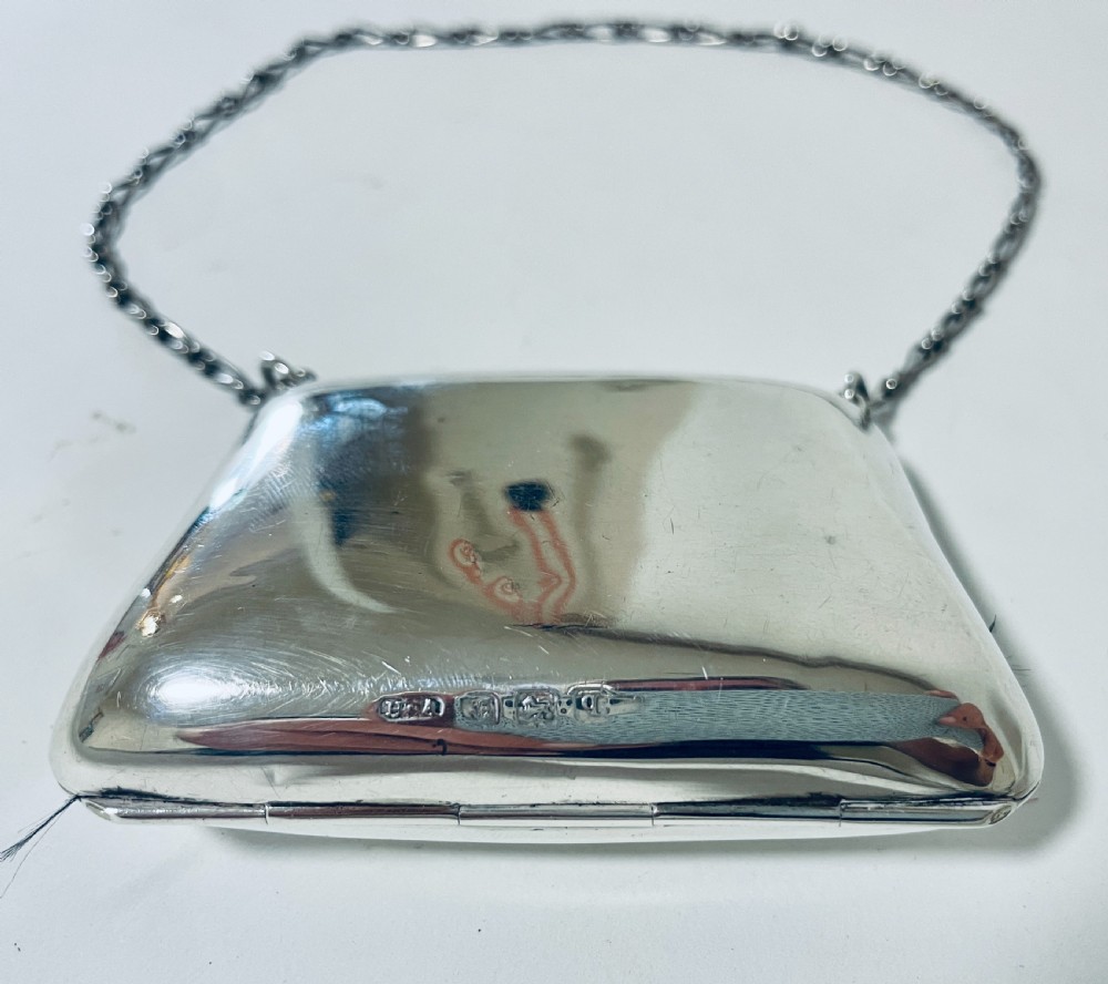 Antique Silver Coin Purse Chatelaine View II