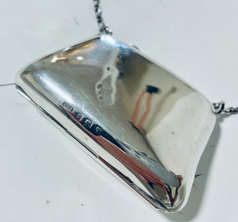 Antique Silver Coin Purse Chatelaine View III
