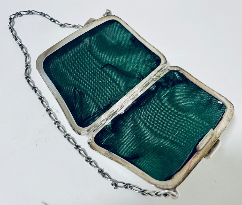 Antique Silver Coin Purse Chatelaine View IV