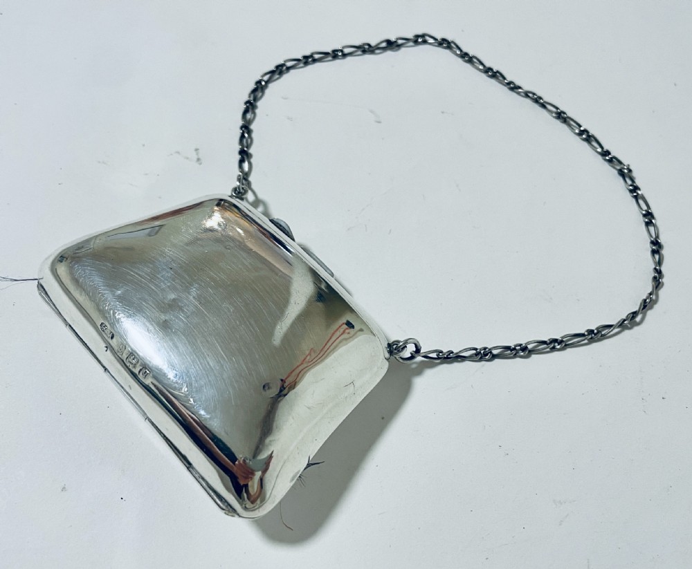 Antique Silver Coin Purse Chatelaine View VI