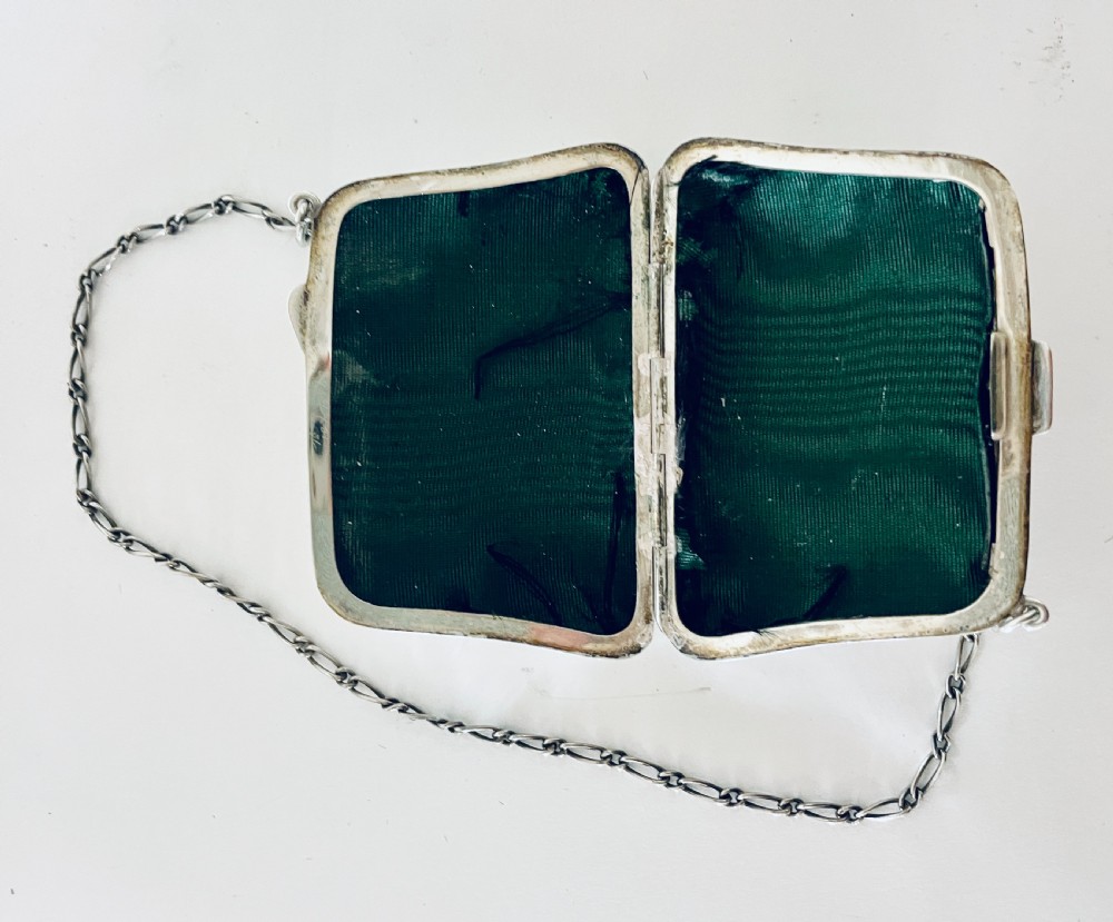 Antique Silver Coin Purse Chatelaine View XI