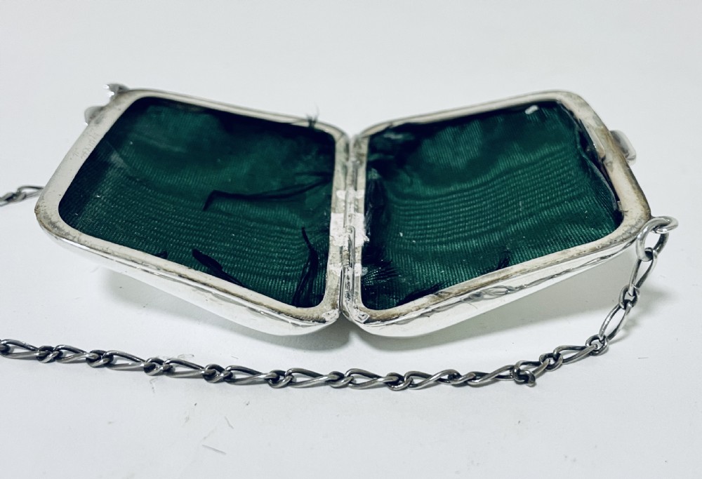 Antique Silver Coin Purse Chatelaine View XIII