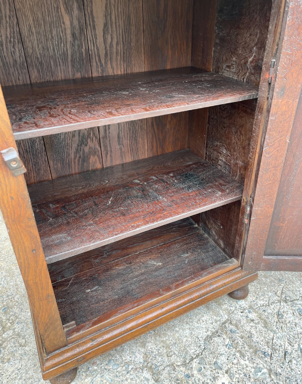 Antique Oak Cupboard View XV