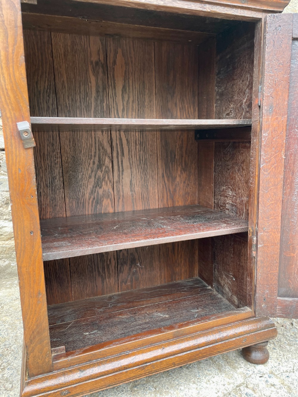 Antique Oak Cupboard View XVI