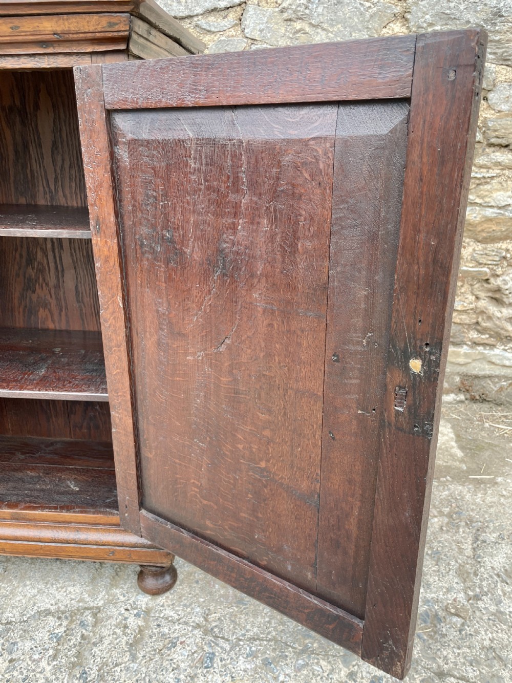 Antique Oak Cupboard View XVII