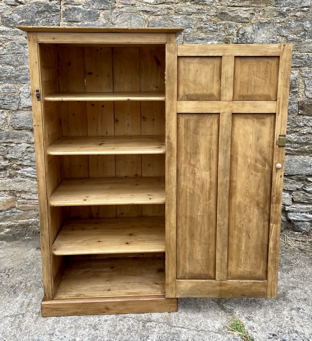 Antique Stripped Pine Larder Cupboard View XIII