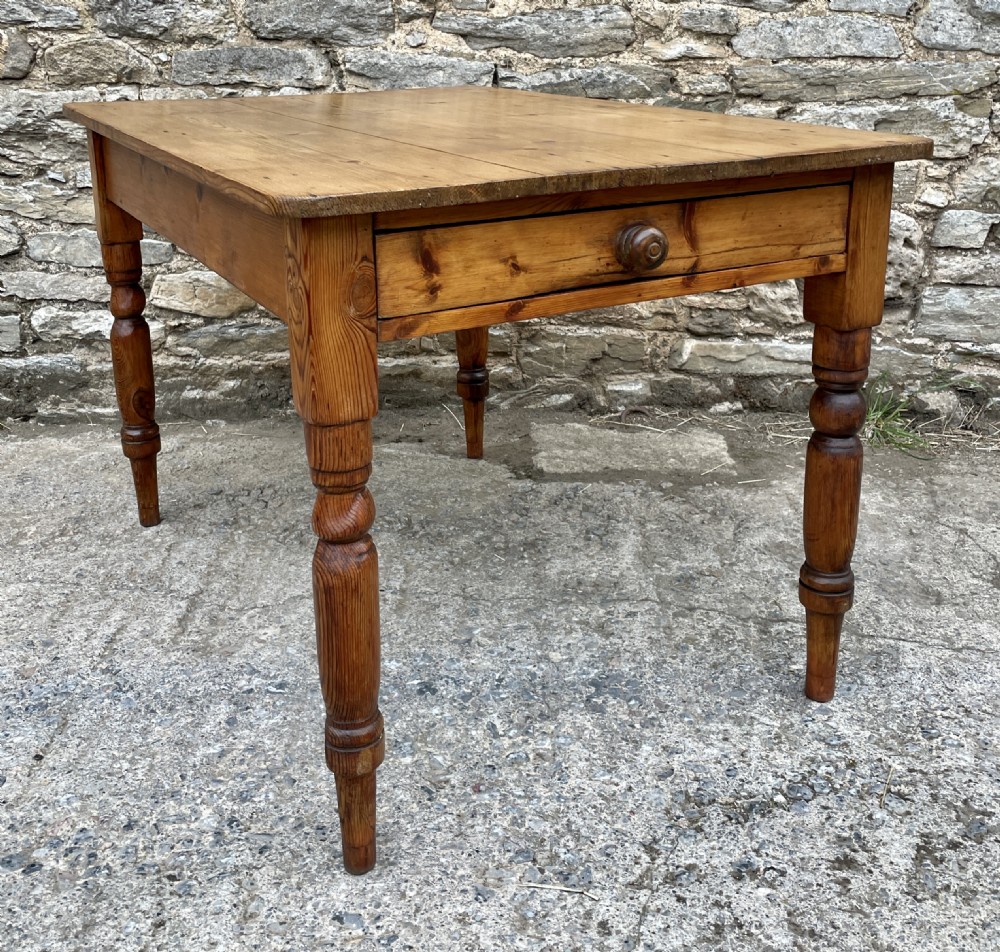 Victorian Pine Farmhouse Table View IX