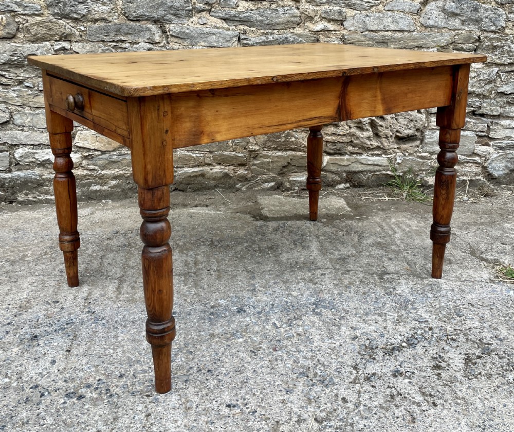 Victorian Pine Farmhouse Table View XII