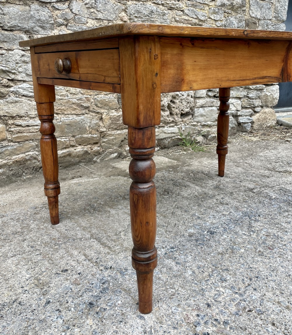 Victorian Pine Farmhouse Table View XIII
