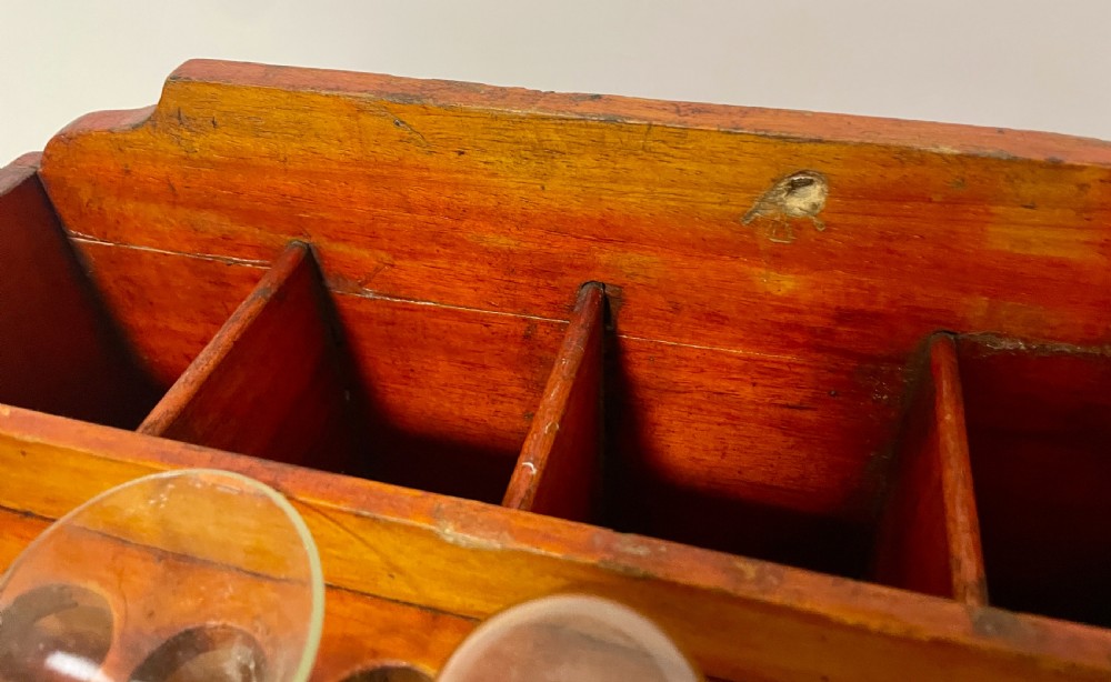 Antique Pine Apothecary Laboratory Stand View IX