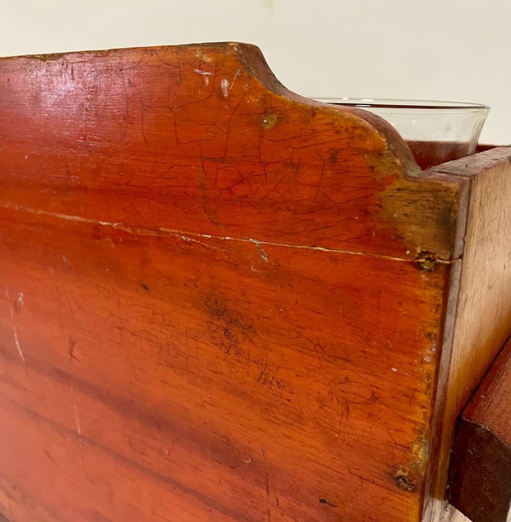 Antique Pine Apothecary Laboratory Stand View XV