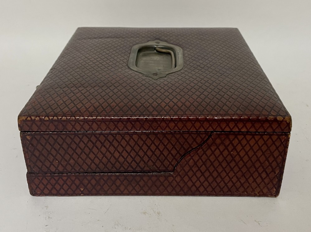 Antique Leather Writing Box View III