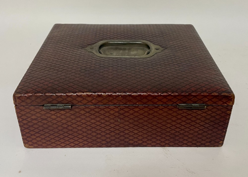 Antique Leather Writing Box View XII