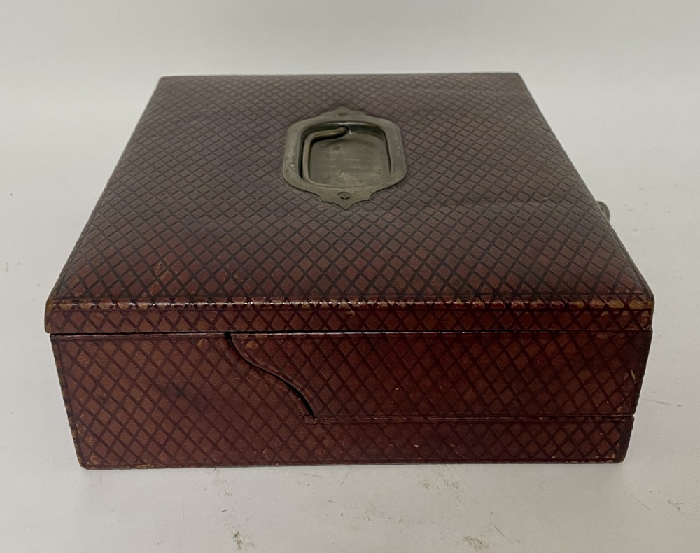 Antique Leather Writing Box View XIV