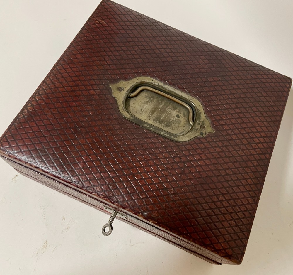 Antique Leather Writing Box View XVI
