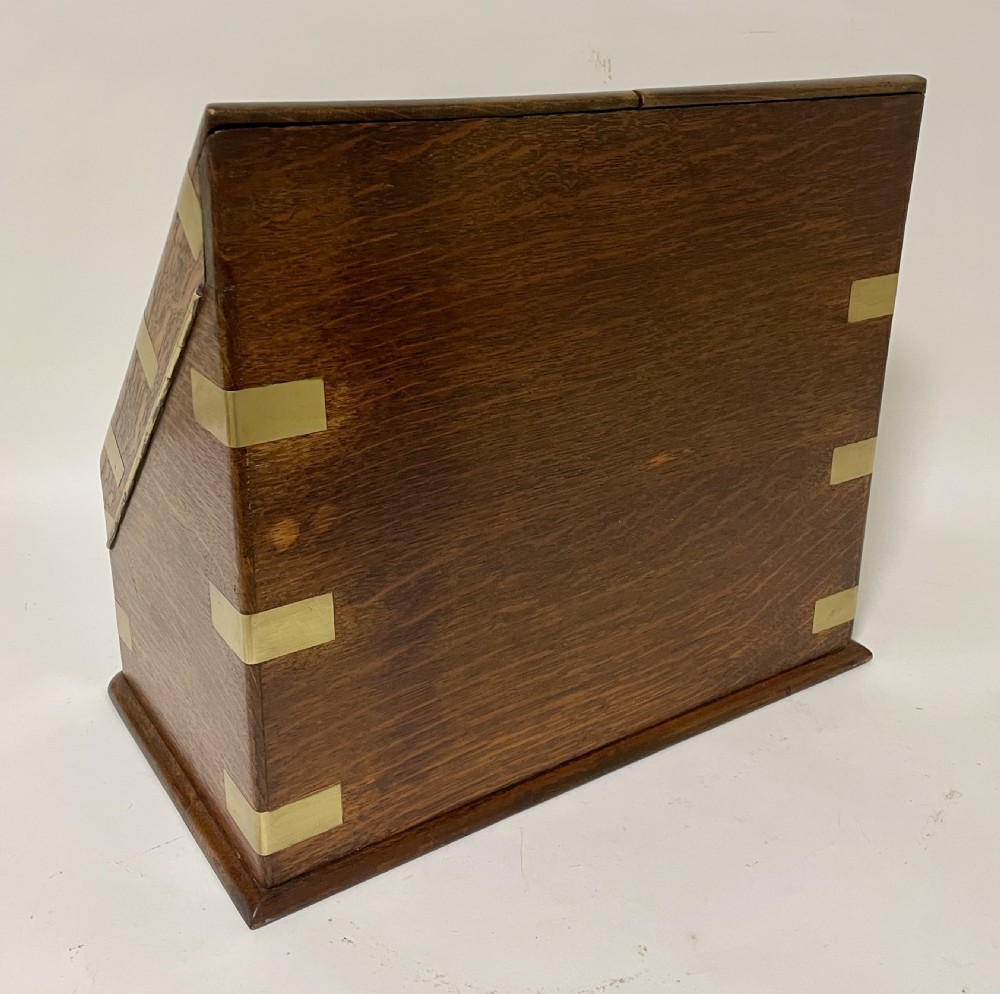 Victorian Brass Bound Stationery Cabinet View IV