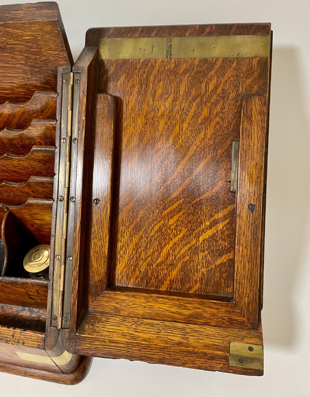 Victorian Brass Bound Stationery Cabinet View VI