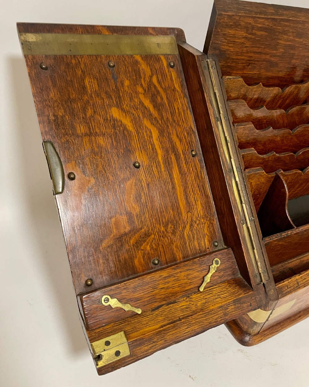 Victorian Brass Bound Stationery Cabinet View VII