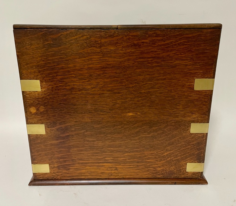 Victorian Brass Bound Stationery Cabinet View XI