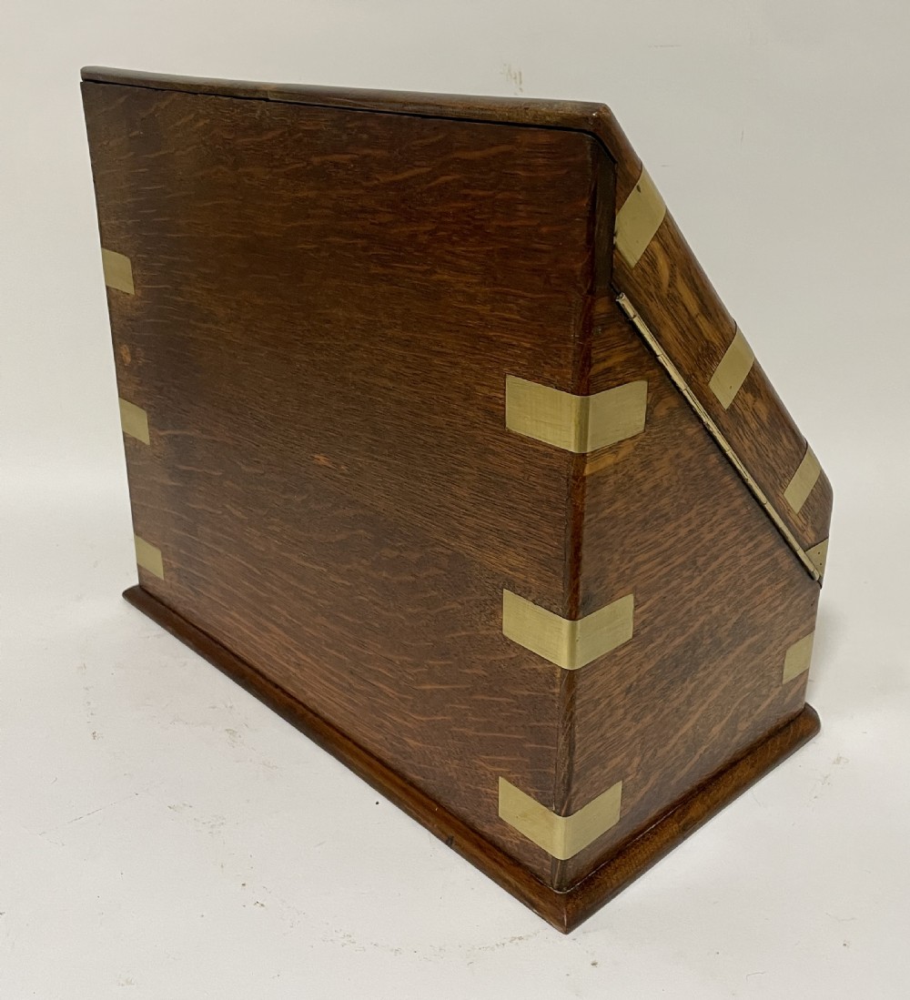 Victorian Brass Bound Stationery Cabinet View XII