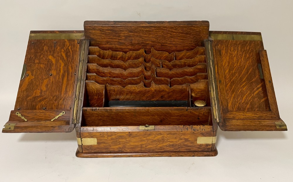 Victorian Brass Bound Stationery Cabinet View XVII