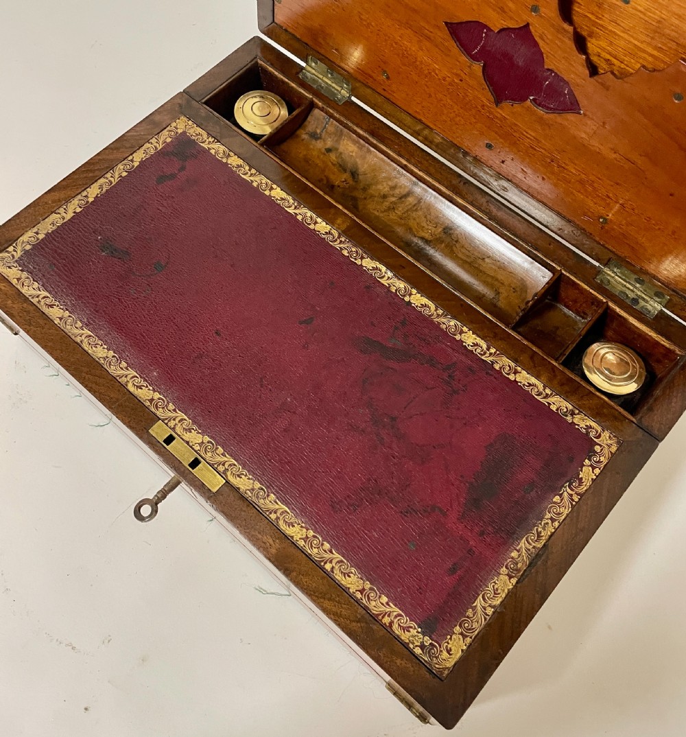 Victorian Burr Walnut Writing Slope View VII