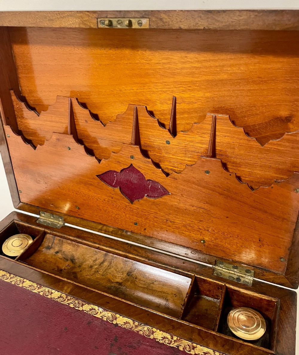 Victorian Burr Walnut Writing Slope View VIII