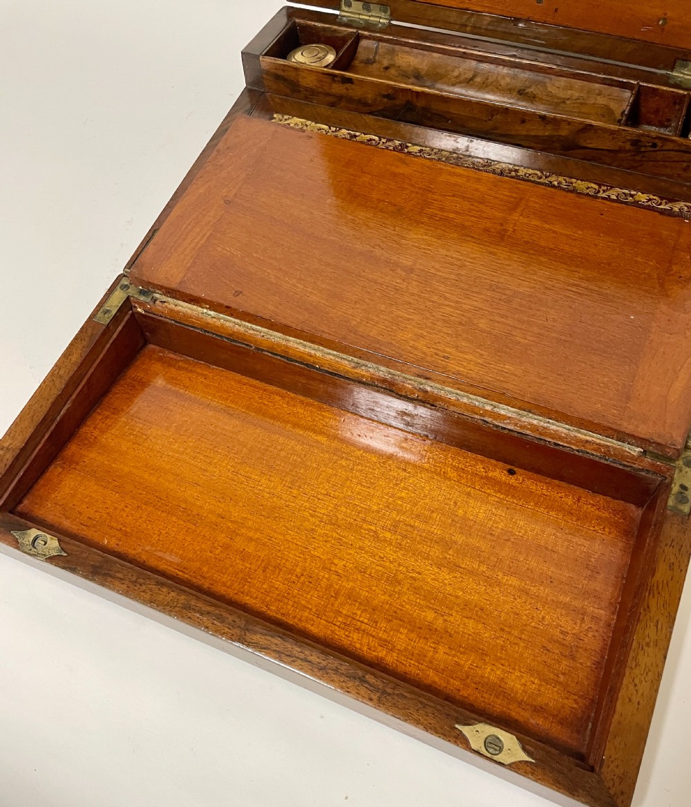 Victorian Burr Walnut Writing Slope View XVI