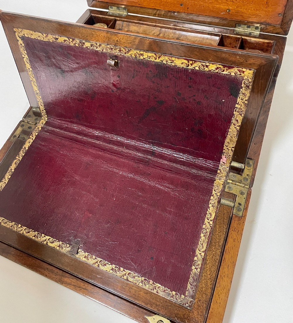 Victorian Burr Walnut Writing Slope View XVIII