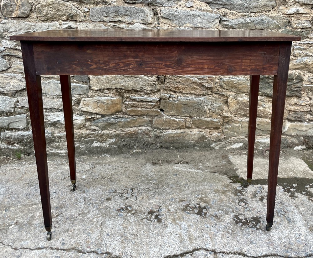 Georgian Mahogany Bow Front Table View IV