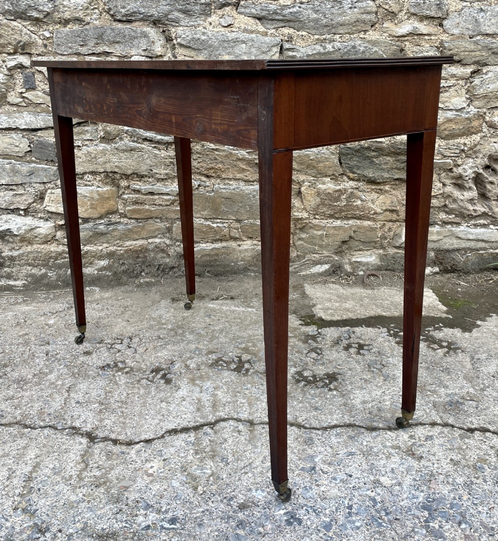 Georgian Mahogany Bow Front Table View VI
