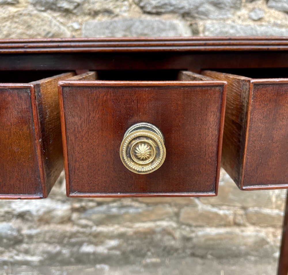 Georgian Mahogany Bow Front Table View XV