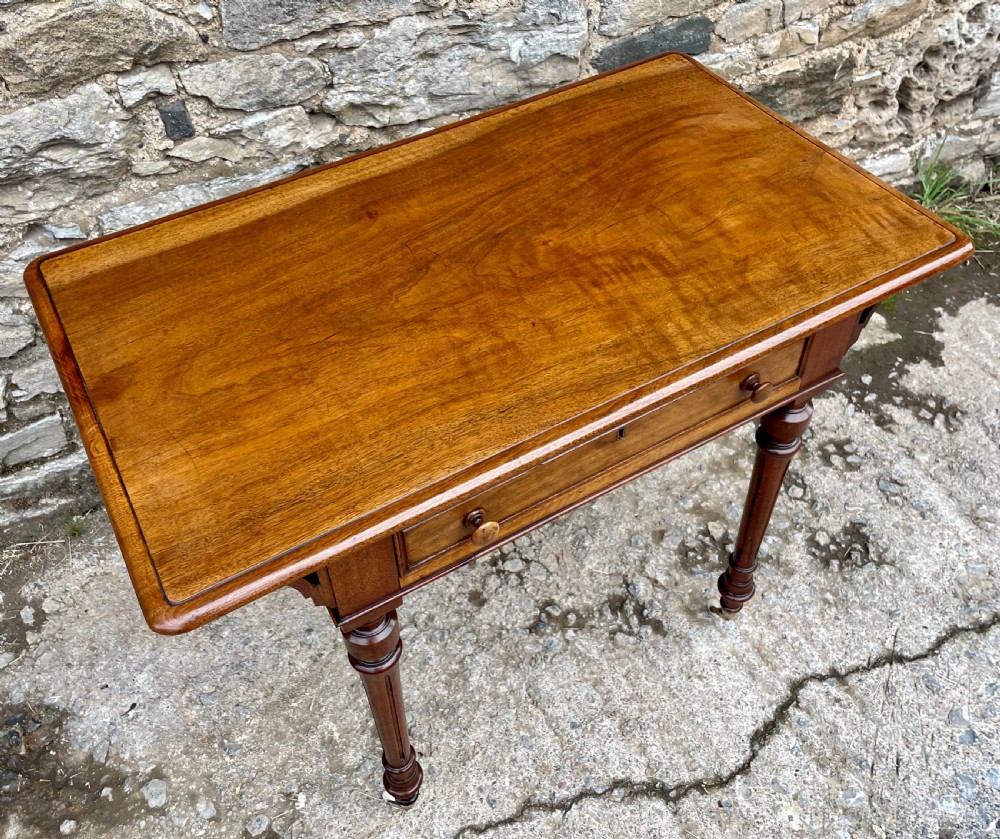 Victorian Walnut Writing Table View V