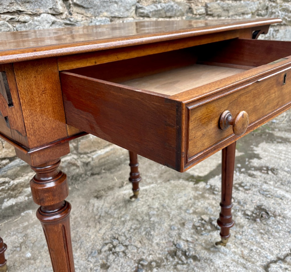 Victorian Walnut Writing Table View VII