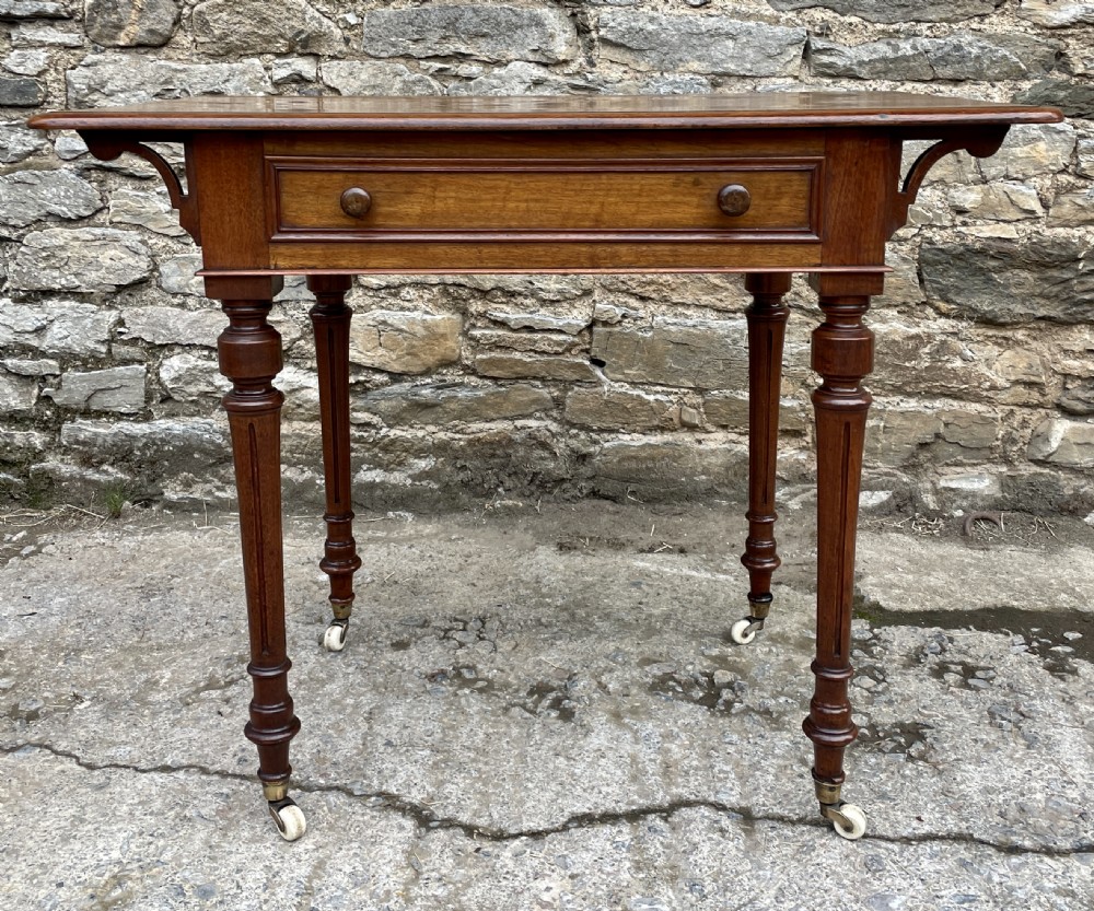 Victorian Walnut Writing Table View XIII
