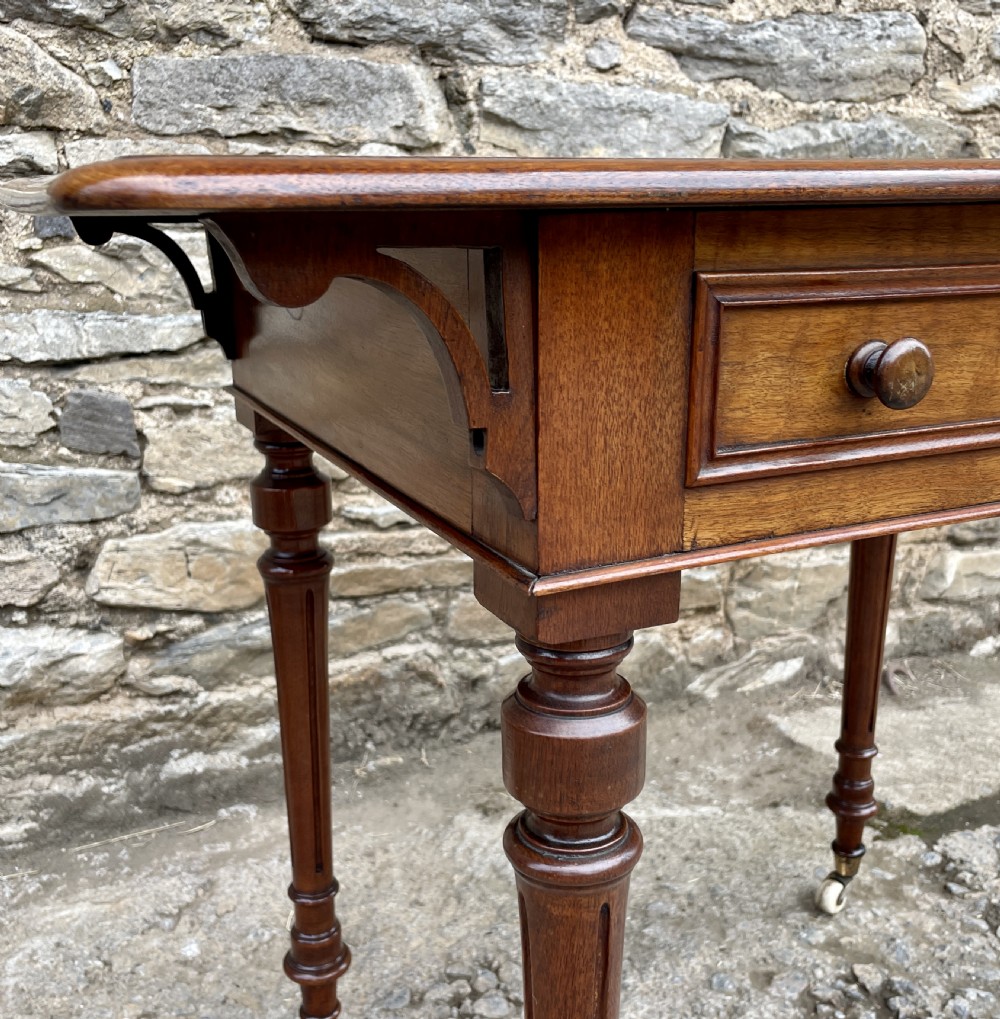 Victorian Walnut Writing Table View XIV