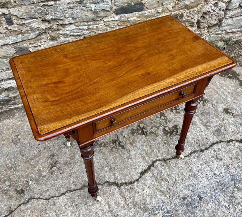 Victorian Walnut Writing Table View XV
