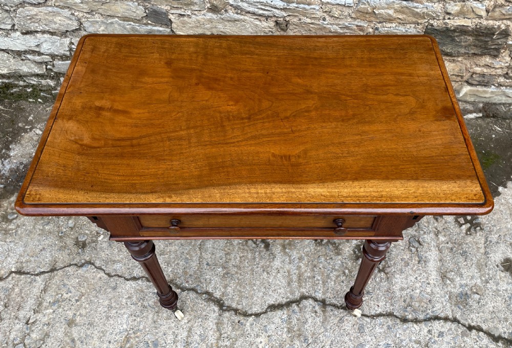 Victorian Walnut Writing Table View XVI