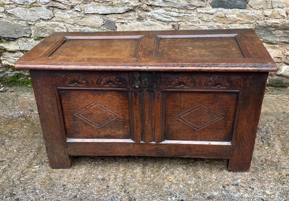 18th Century Oak Coffer View II