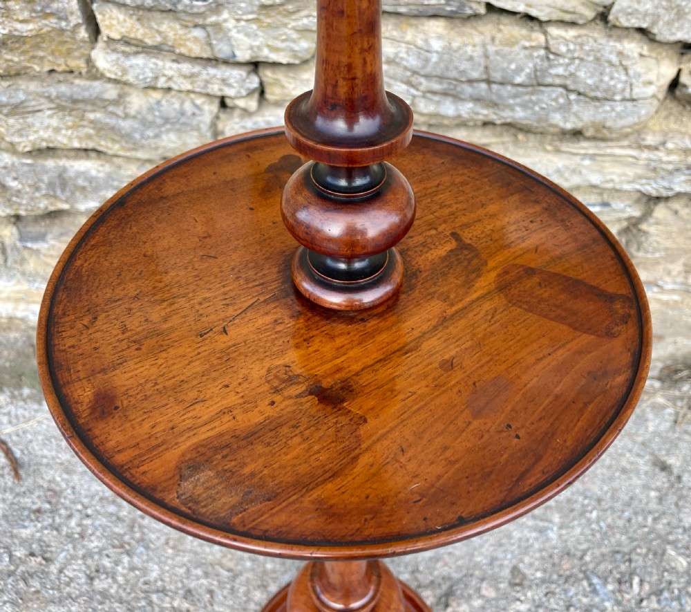 Victorian Mahogany Candle Stand View VII