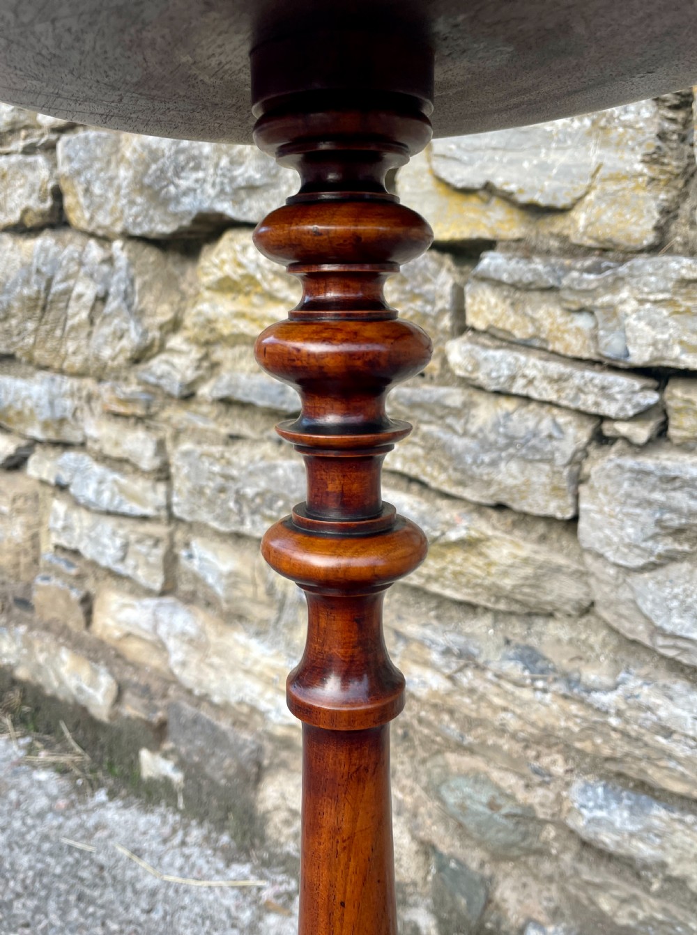 Victorian Mahogany Candle Stand View XI