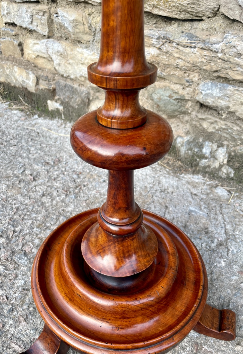 Victorian Mahogany Candle Stand View XII