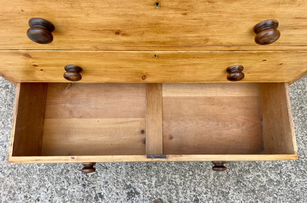 Antique Stripped Pine Chest of Drawers View XI