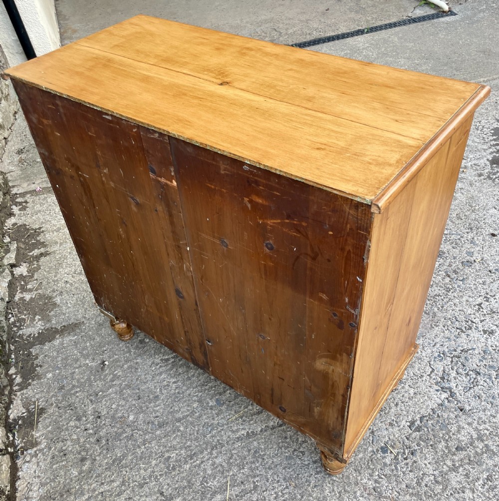 Antique Stripped Pine Chest of Drawers View XIII